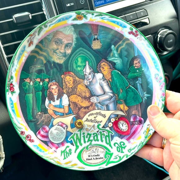 WIZARD OF OZ 1993 MUSICAL BRADEX COLLECTORS PLATE "IF I ONLY HAD A BRAIN" works! - Picture 1 of 5
